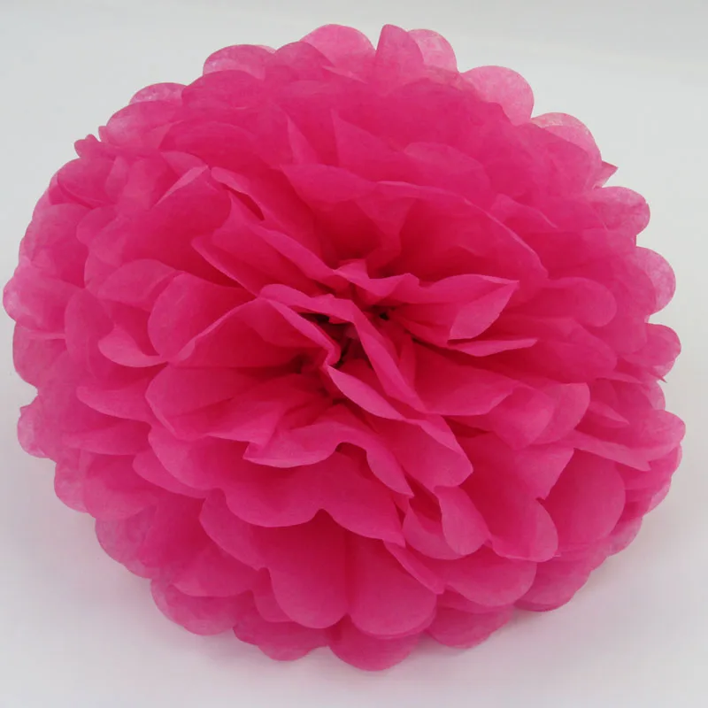 Pom Poms-2 hot pink