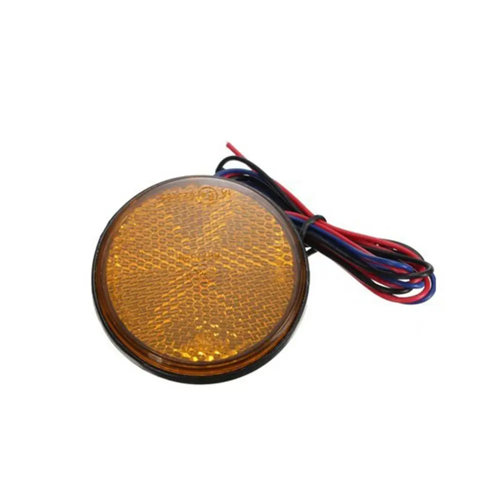 yellow 1PCS Заводская цена 24 светодиодный moto rcycle тормозной светильник Предупреждение льная лампа moto rcycle тормозной светильник светоотражающий светильник стоп-сигнал светодиодный moto CSV - Цвет: yellow 1PCS