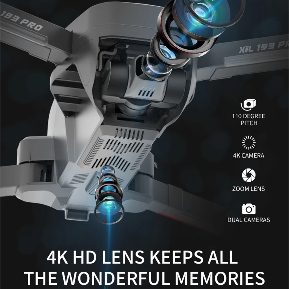 XIL GPS HD 4K Камера 5G Wi-Fi два оси карданный бесщеточный мотор складной Квадрокоптер 50