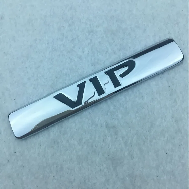 Украшение автомобиля модифицированный металлический VIP бампер наклейки VIP Автомобильный логотип Автомобильный хвост бирка боковая этикетка Твердые гальванические классные наклейки на автомобиль