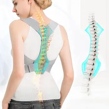 

Adjustable Back Posture Corrector Support Belt Back Brace Posture Corrector For Women And Men Upper Back Brace Comfortable