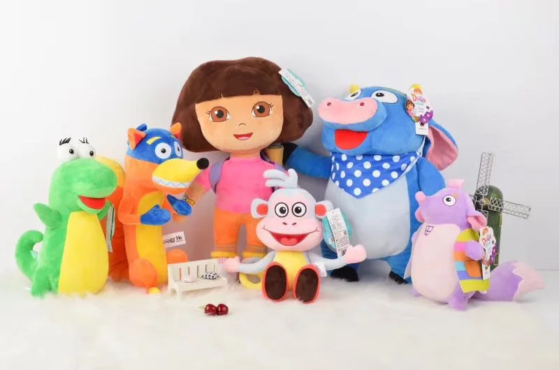 Genuine 15-30cm Dora the Explorer Boots swiper cartoon Plush Soft stuffed Doll Children Toy kids Birthday Christmas gift