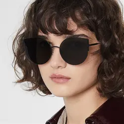 Женские солнцезащитные очки с милым кошачьим глазом женские популярные брендовые дизайнерские солнцезащитные очки ретро-очки кошачий