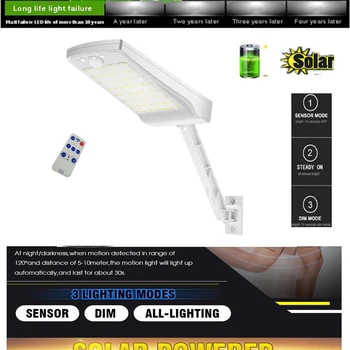 

solar wall lights outdoor Remote Control Sensor Human Body Induction Multi-Mode Solar Lamp Garden Courtyard Waterproof Wall
