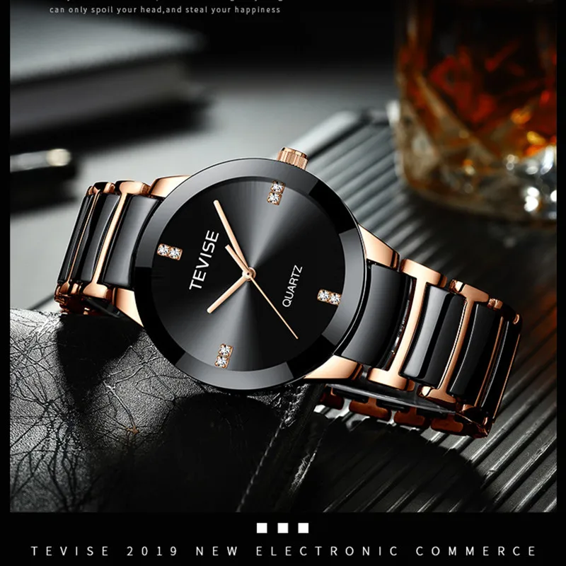 Новые TEVISE женские часы Роскошные знаменитые дамские модные повседневные нарядные часы военные кварцевые наручные часы Relogio Masculino