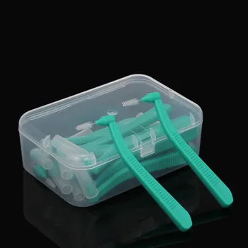 

15pcs/box L Shaped Interdental Brush Orthodontic Toothbrushes Soft 0.6-1.5m