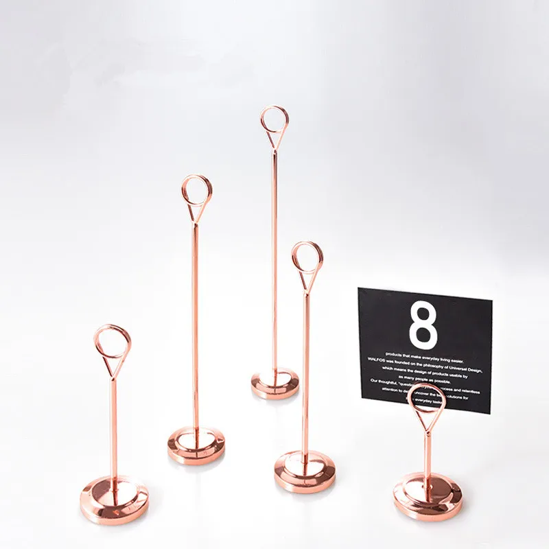 5 Pieces Metal Table Recipe Menu Wedding Party Place Card Holder Photo Picture  Holder Stand Clip Table Number Holder - Card Holder & Note Holder -  AliExpress