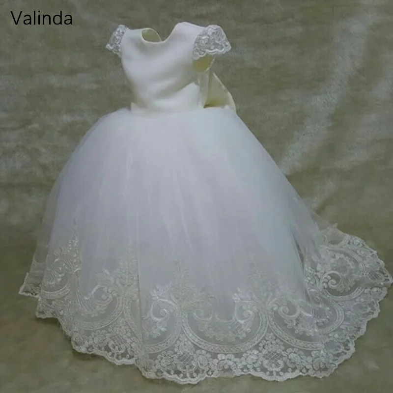 

Ivory Flower Girl Dresses Wedding Junior Bridesmaids Gowns Long Formal Occasion Pageant Gowns First Communion Dress Birthday