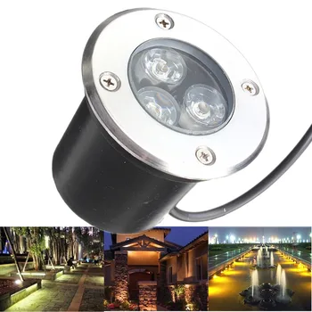 

Colorful 3W LED Waterproof LED Outdoor In Ground Outdoor Garden Path Flood Landscape Light Lawn Lamp AC 85-265V