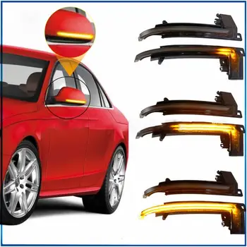 

Newest Dynamic Blinker Mirror Light For Audi A3 8P A4 A5 B8 Q3 A6 C6 4F S6 LED Turn Signal Side Indicator SQ3 A8 D3 8K