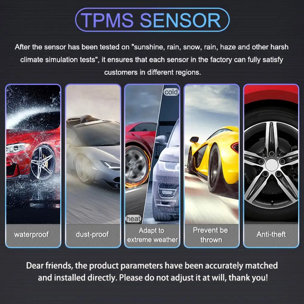 Система охранной сигнализации Smart Car TPMS цифровой ЖК дисплей с USB разъемом и 4