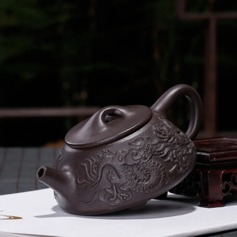 Китайский керамический чайник Исин Zisha глина Gongfu Чайный сервиз фарфор чайник 210 мл Высокое качество новое поступление с подарочной коробкой
