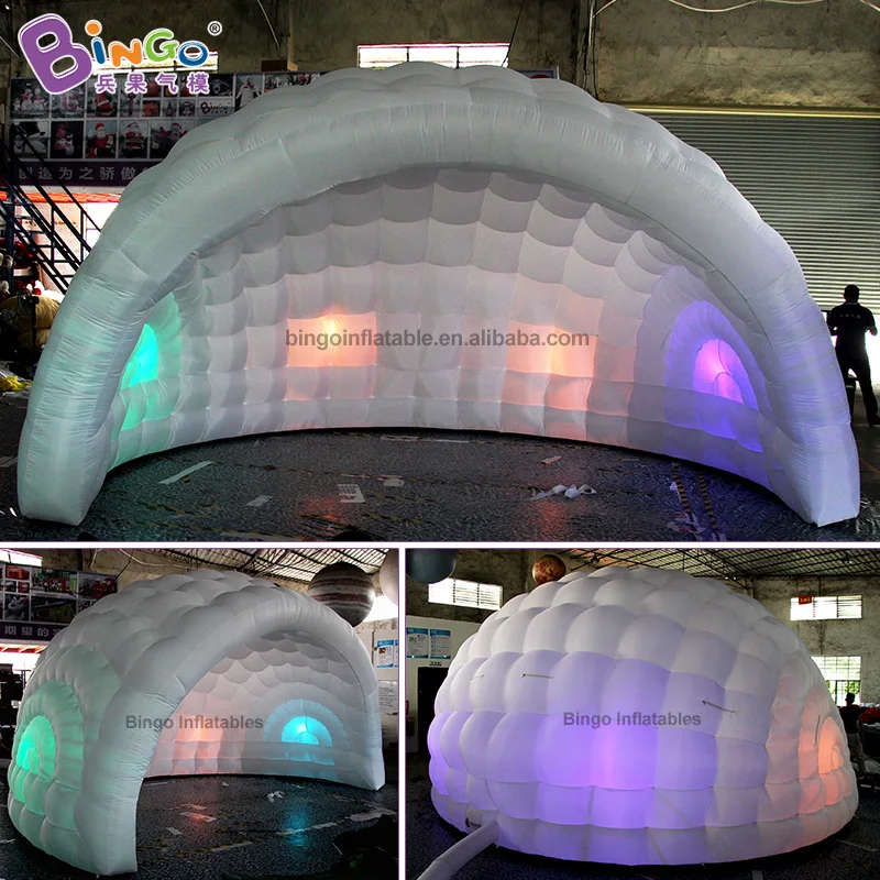 5.5m Length Inflatable Camping Cube Tent Inflatable Lighting Tent for Outdoor Event/Lawn Activity