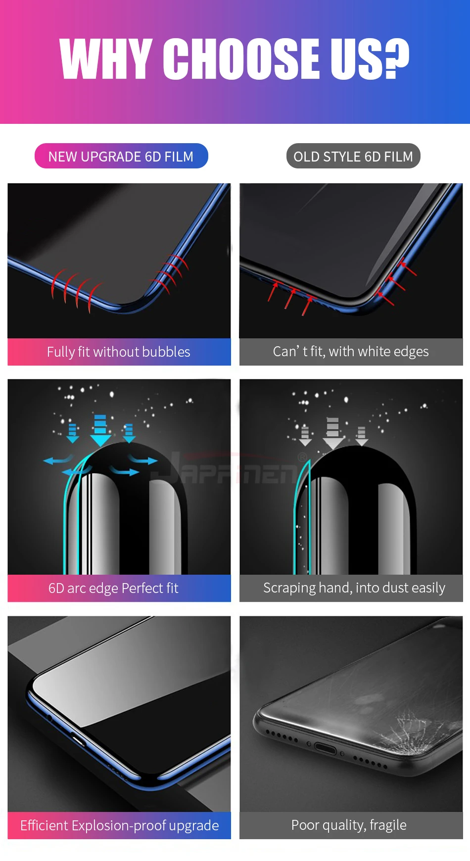 6D полный клей покрытие из закаленного стекла для huawei Honor 9X Стекло протектор для huawei Honor 9X Pro Защитная пленка для экрана