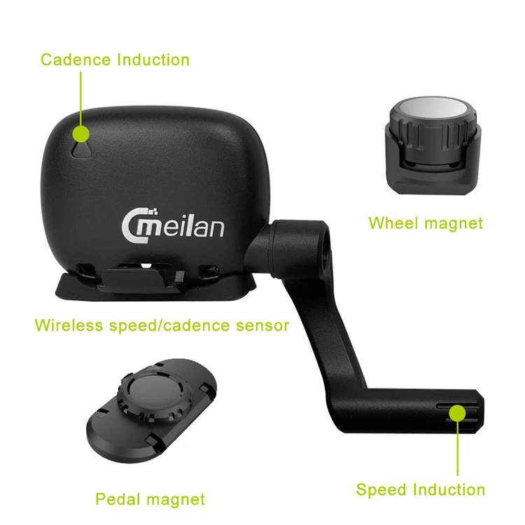Meilan gps беспроводной навигационный велосипед компьютер с нагрудным пульсометром скорость/датчик Каденции Bluetooth 4,0 велосипедный одометр