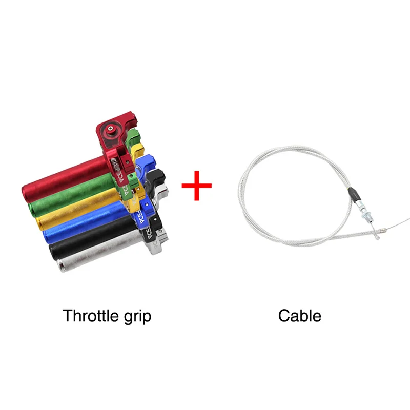 ALconstar-Racing Motorcycle Throttle Grip Twist Quick Action Gas Throttle M10 CNC Aluminum With Cable Fit Dirt Pit Bike