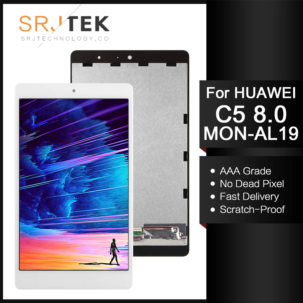 SRJTEK для Huawei MediaPad C5 8 0 MON AL19 W19 AL19B ЖК дисплей Матрица сенсорный экран дигитайзер
