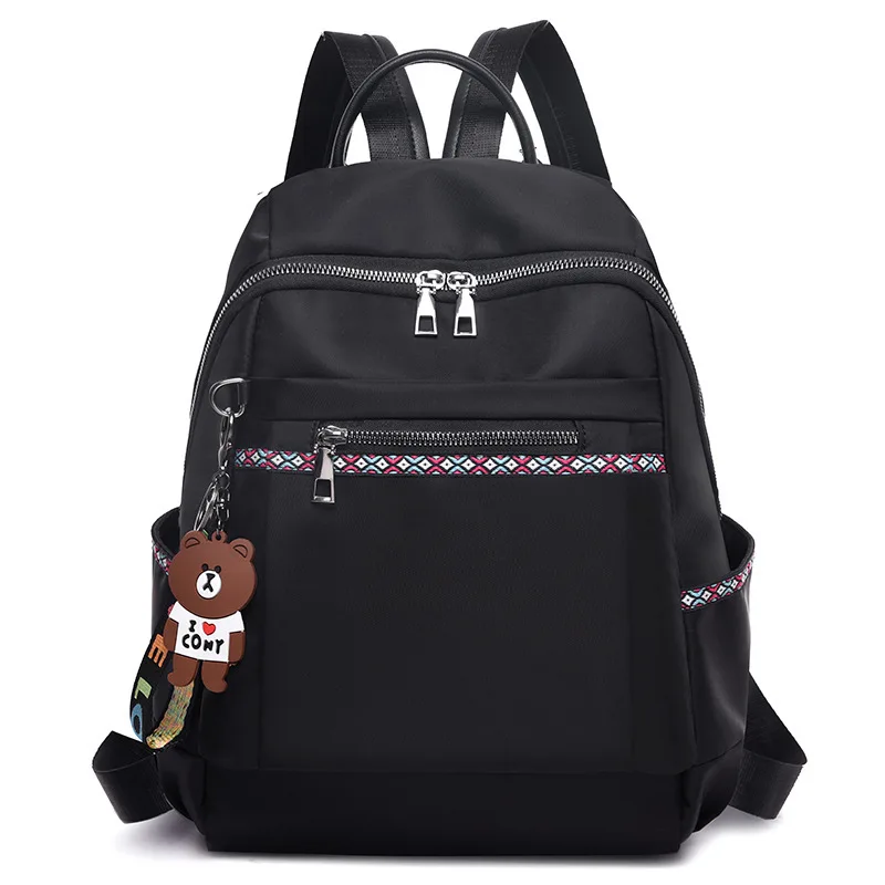 

Shoulder WOMEN'S Bag New Style Simple Fashion Backpack Large Capacity Portable Shoulder Bag Oxford Cloth Backpack