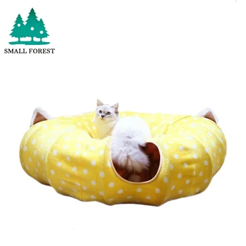 

Small Forest Removable Washable Pet Cat Mat - Cat Tunnel Cat Sleeping Bag Rest Toy Pet Tunnel