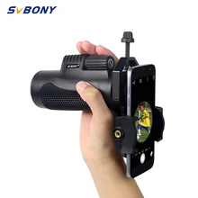 

SVBONY 10x42 Monocular Telescope +Phone Adapter Waterproof Hunting Nitrogen Travel Camping Hiking Telescope F9116AD