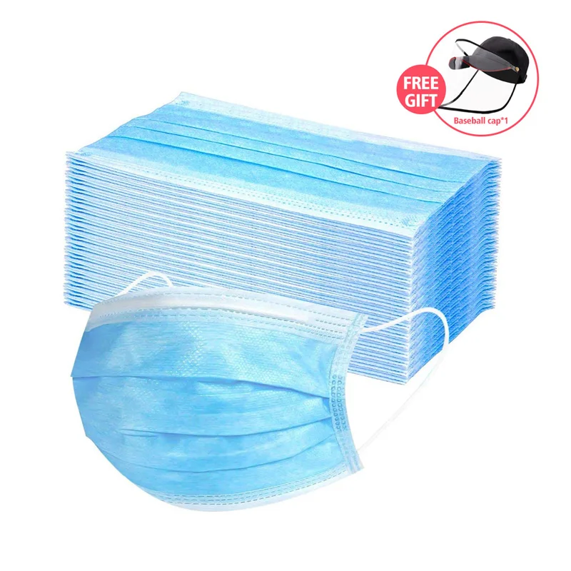 

Protective Mask Filter 3-Layer Masks Daily Anti Dust Breathable Mask Adult Face Masks Droplet Against Woven Disposable Masker