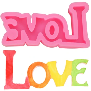 

Handmade 0-9 Number Letter Pendant Epoxy Resin Casting Mold DIY Letter LOVE Candy Fondant Silicone Molds Art Craft Tools