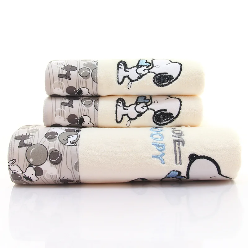 

Bath Towel Microfiber Bath Towel Snoopy Covers Towel Logo Environmentally Friendly Non-Static Electricity Not Shed