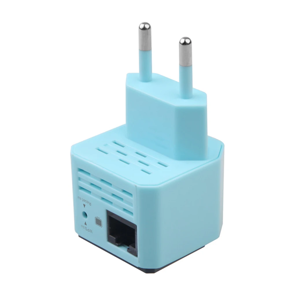 New Arrive W D-609U 300Mbps Wireless Wifi Repeater Signal Booster EU Plug Blue wireless transmission rate up to 300Mbps