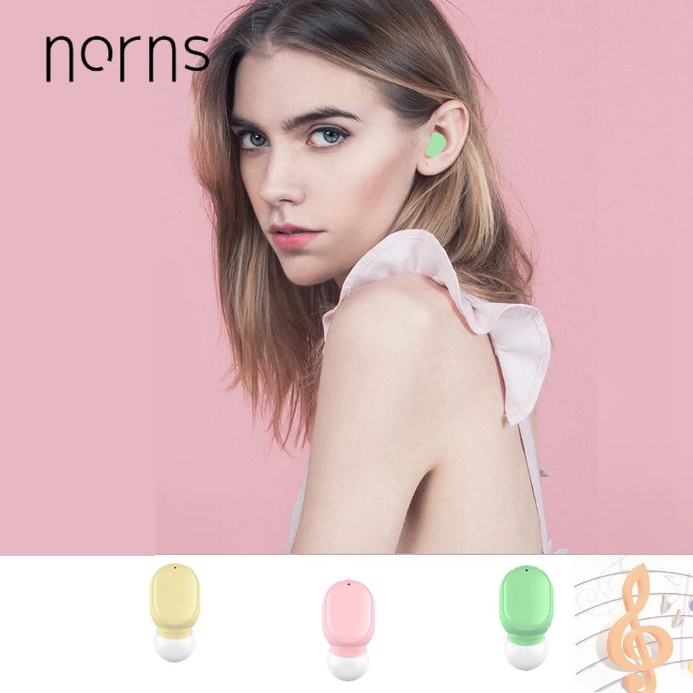 Norns беспроводные Bluetooth наушники спортивные для бега музыкальные женщин милые