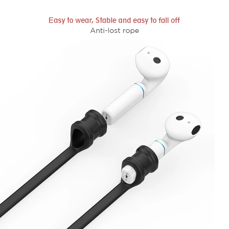 Анти-потеря веревки для huawei Honor FlyPods для airpods xiaomi air Fly Pods Pro Freebuds 2 профессиональные наушники аксессуары силиконовый кабель