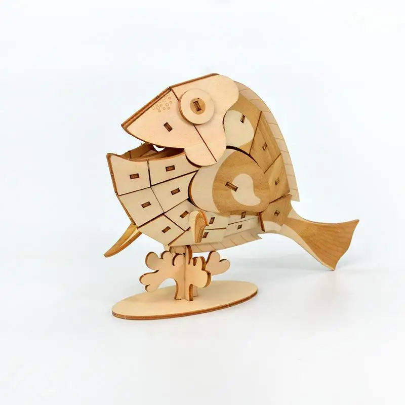 Белый DIY 3D деревянные Дори Немо рисунок рыбы Декор скрапбукинга ручной работы украшения для праздничного стола игрушки для детей - Цвет: Белый