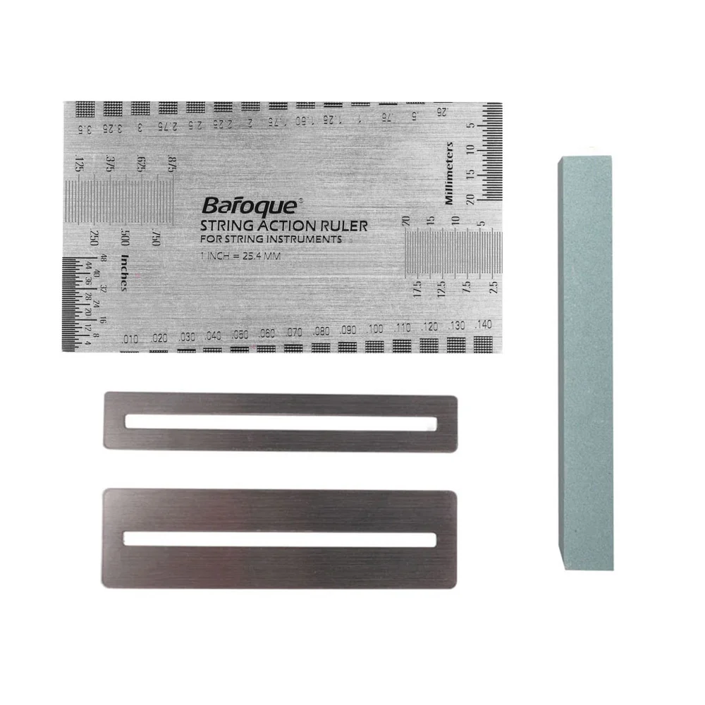 

Guitar String Action Ruler & Fret Protector Guards & Sanding Polish Luthier Tool Musical Instrument New