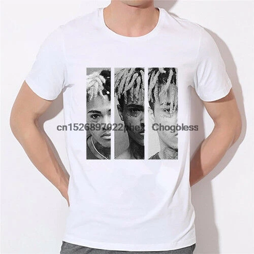 Белая рубашка XXXTENTACION RIP TRIBUTE модные топы унисекс футболка Look AT ME | Мужская одежда