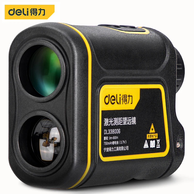 

Deli DL338006 600M Laser Ranging Telescope 750mAh Lithium Battery Pulse Laser K9 Crystal Lens Flagpole Lock Function