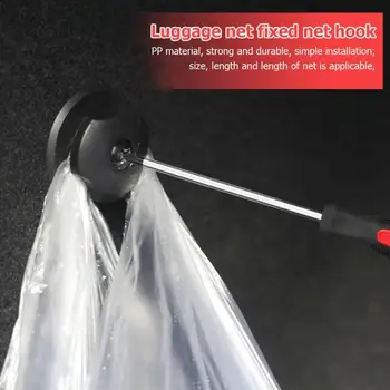 

4pcs Car Trunk Hooks Auto Rear Trunk Cargo Organizer Luggage Net Hardware Hooks Strong and Durable Easy Installation