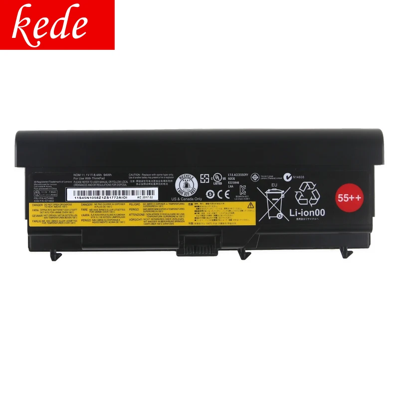 Kede аккумулятор для ноутбука lenovo Thinkpad T420 SL410 SL410K T410 T510 E520 E50 W510 W520 L412 L420 L421 T520 94Wh 9-ти жильная