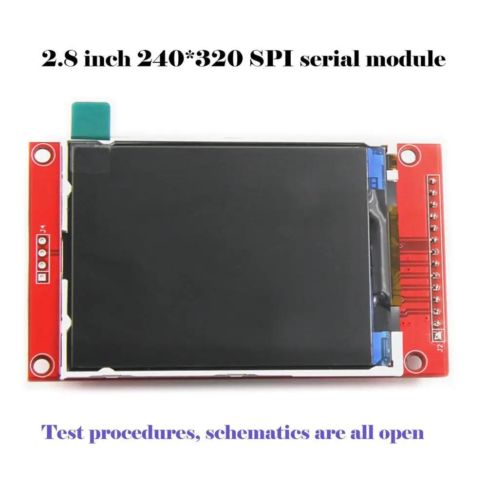 2.8inch TFT SPI Serial LCD Resolution 320*240 2.8inch LCD Display Module with SD Card Slot 3.3V-5V Driver IC ILI9341
