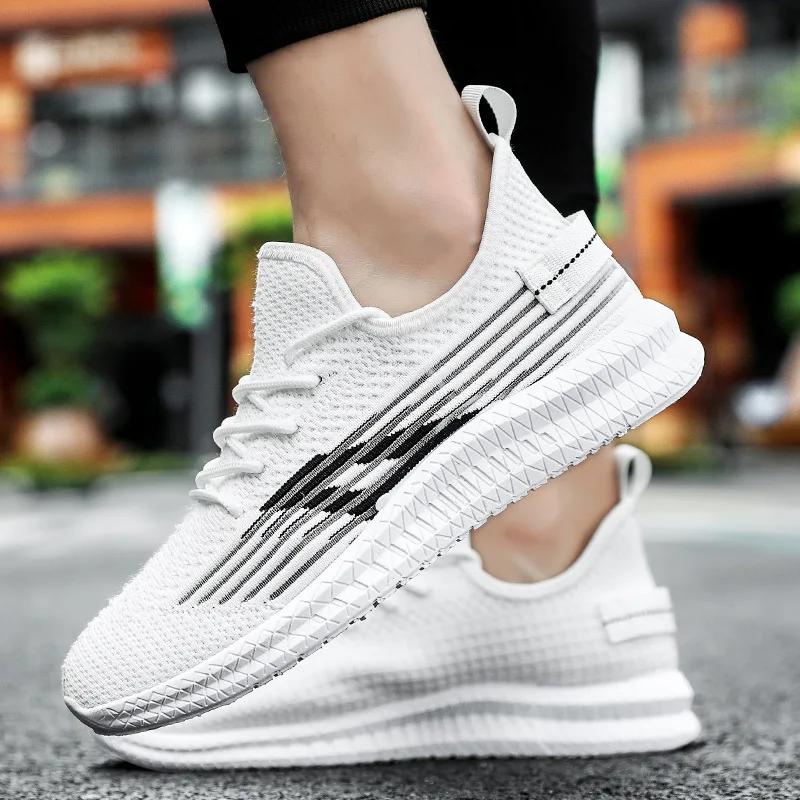 

MEN'S SHOES Summer 2019 New Style Korean-style Trend Breathable Deodorizing Mesh Fashion Shoe White Mesh Casual Sports Shoes