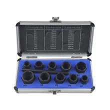 New 11PC Nut Extractor Metric High Hardness Machine Tool Set Wear and Tear Nut Removal Tool metric pattern cutting for children s wear and babywear