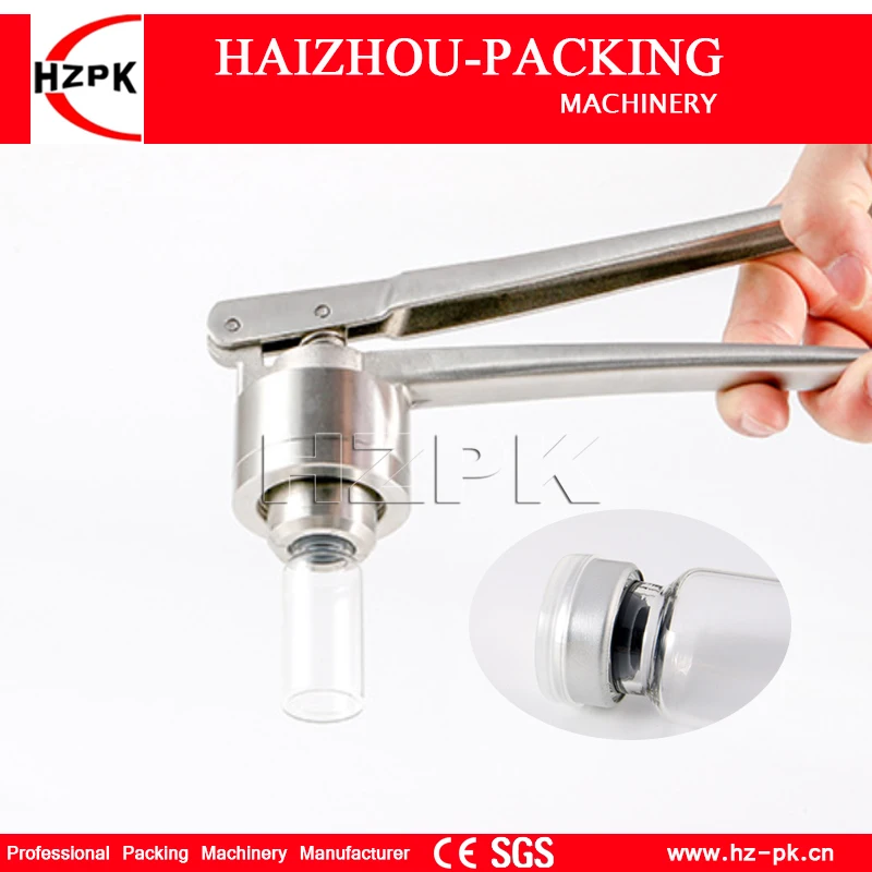 HZPK 13mm 20mm Manual Perfume Bottle Feed Tool Bottle Vial Crimper Capping Sealing Machine Handle Package kl 125 no motor animal feed pellet machine food pulverizer poultry farm livestock breeding granulator equipment 4 5kw 70 100kg h