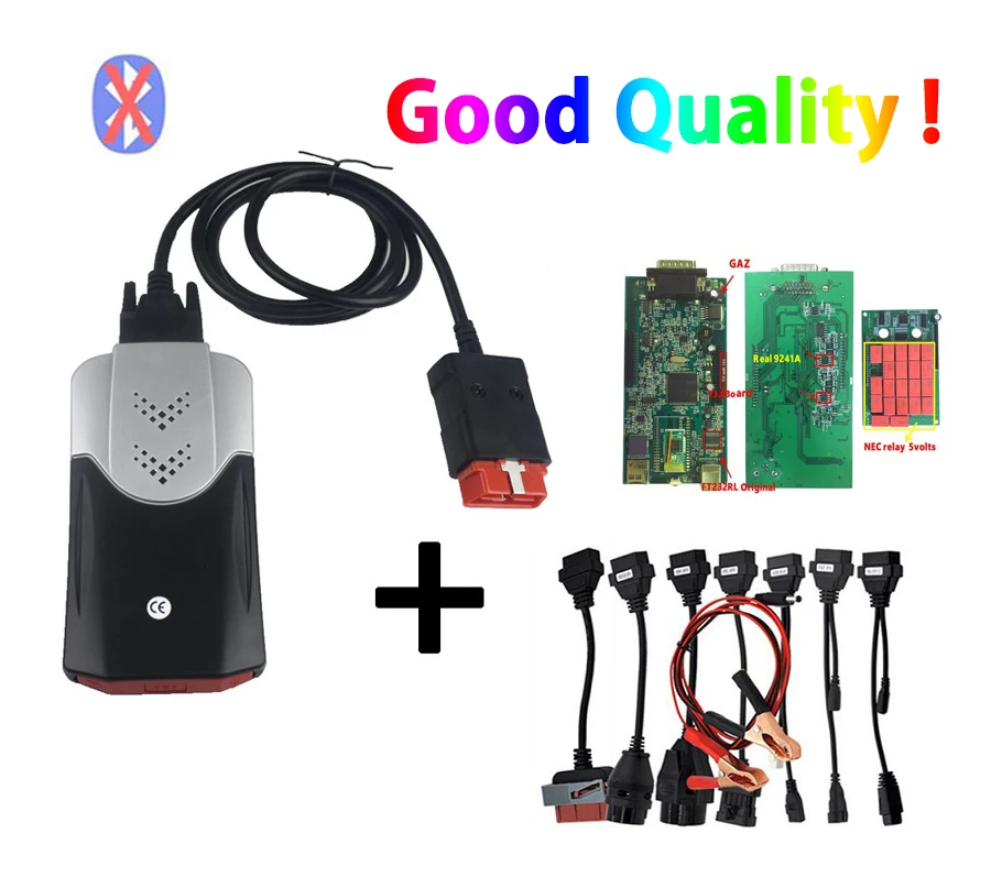 obd2 лучший V3.0 PCB VD DS150E CDP. R0 keygen bluetooth диагностический инструмент для delphis autocome 8 шт. автомобильных кабелей - Цвет: new box cable no BT
