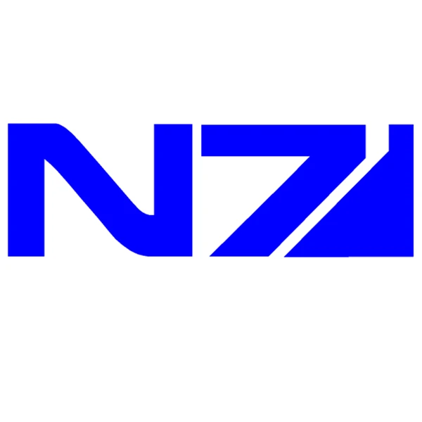Наклейки для автомобиля MASS EFFECT N7 креативные Декоративные наклейки для багажника на лобовое стекло авто тюнинг Стайлинг винилы D40 - Название цвета: Синий