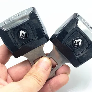 

1 PCS Car Logo Seat Belt Extension Extender Safety Buckle Clip Padding For Renault Koleos Laguna Magane Latitude Talisman