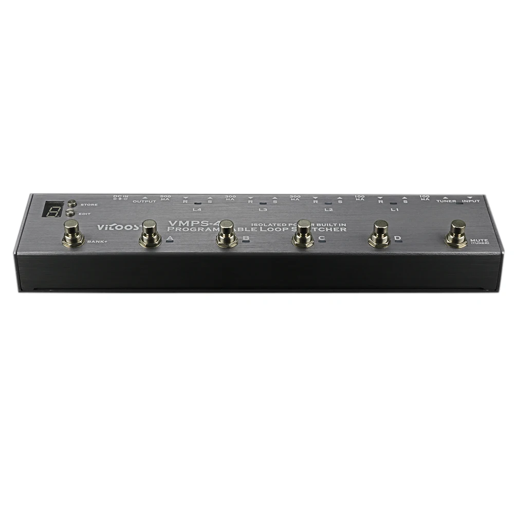 Vitoos Loopswitcher изолированный источник питания встроенный Педальный канальный переключатель для гитары несколько выходов эффекторный источник питания гитарная часть