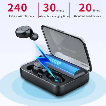 

Wireless Headset With Power Bank Multi-Function Digital Display Wireless Earphone With Power Bank Function