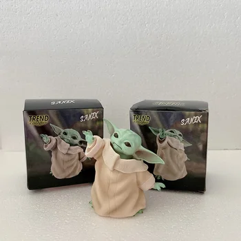 

Star Wars Action Figure Yoda Baby Figure Qposket Anime Figurine Star Wars Master Yoda Collection Model Toys Doll Gifts 8cm