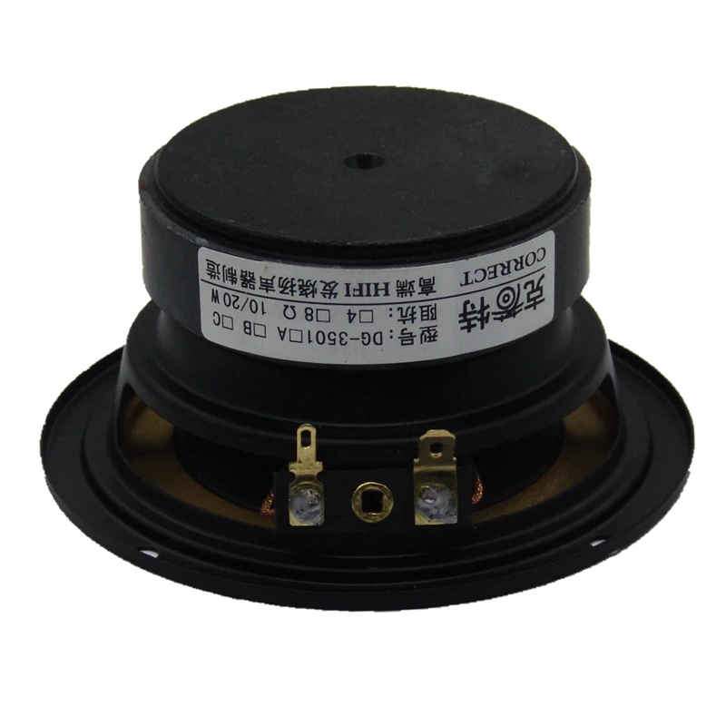 2pcs 3.5 inch HIFI full-range speaker, car speaker upgrade and modification desktop bluetooth speaker computer box