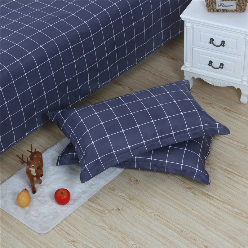 

Thicken Envelope Pillow Case Soft Breathable Printing Single Pillowcase Washable Simple Style Household Bedding