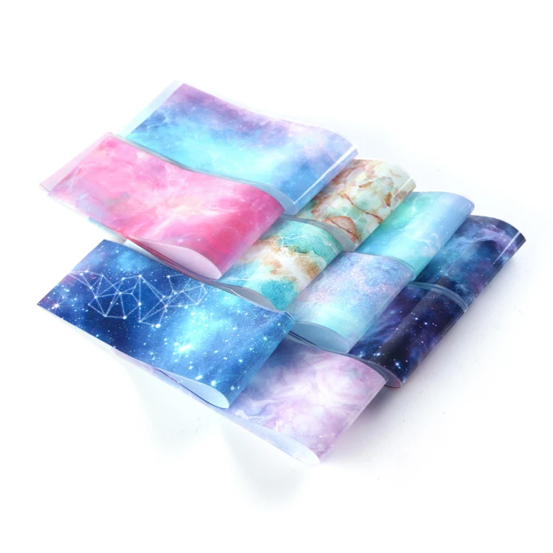 

10color Creative Star Nail Sticker Lady Multi-function Holographic Nail Shape Easy To Clean Nail Mold Sticker Nail Decoration