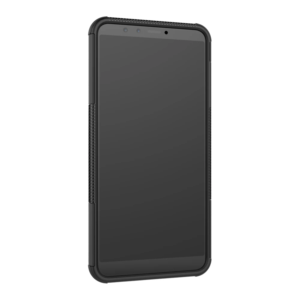 10pcs Soft Silicone TPU+PC Phone Case Cover Holder Stand For Huawei Y9 Y6 Y5 Y9 Y7 Y6 Y5 Prime Y 5 Y 6 Y 7 Pro